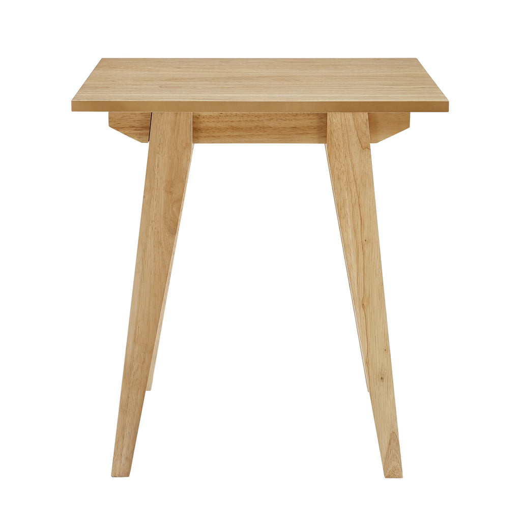 20" Japandi Tapered-Leg Side Table, English Ash