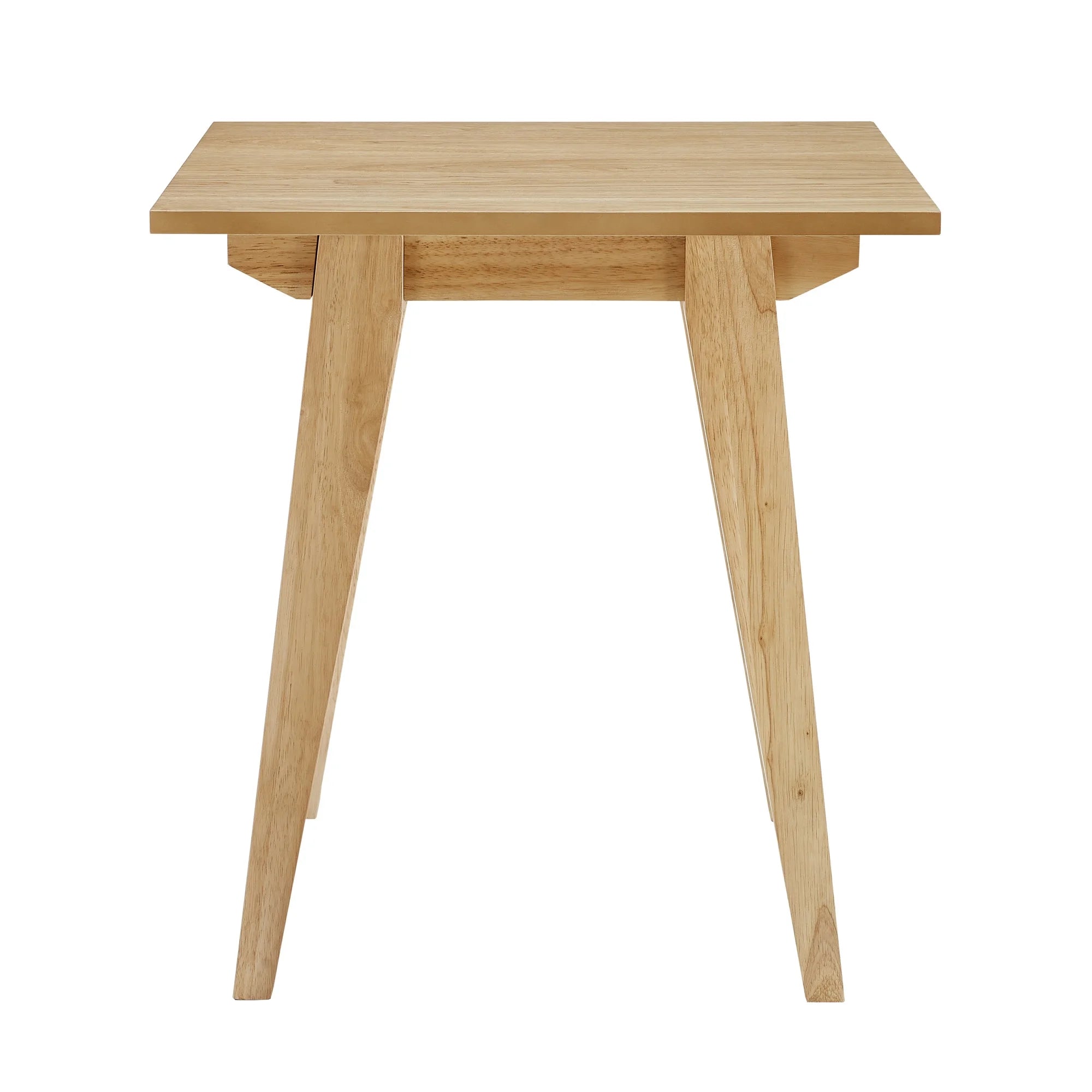 20" Japandi Tapered-Leg Side Table, English Ash