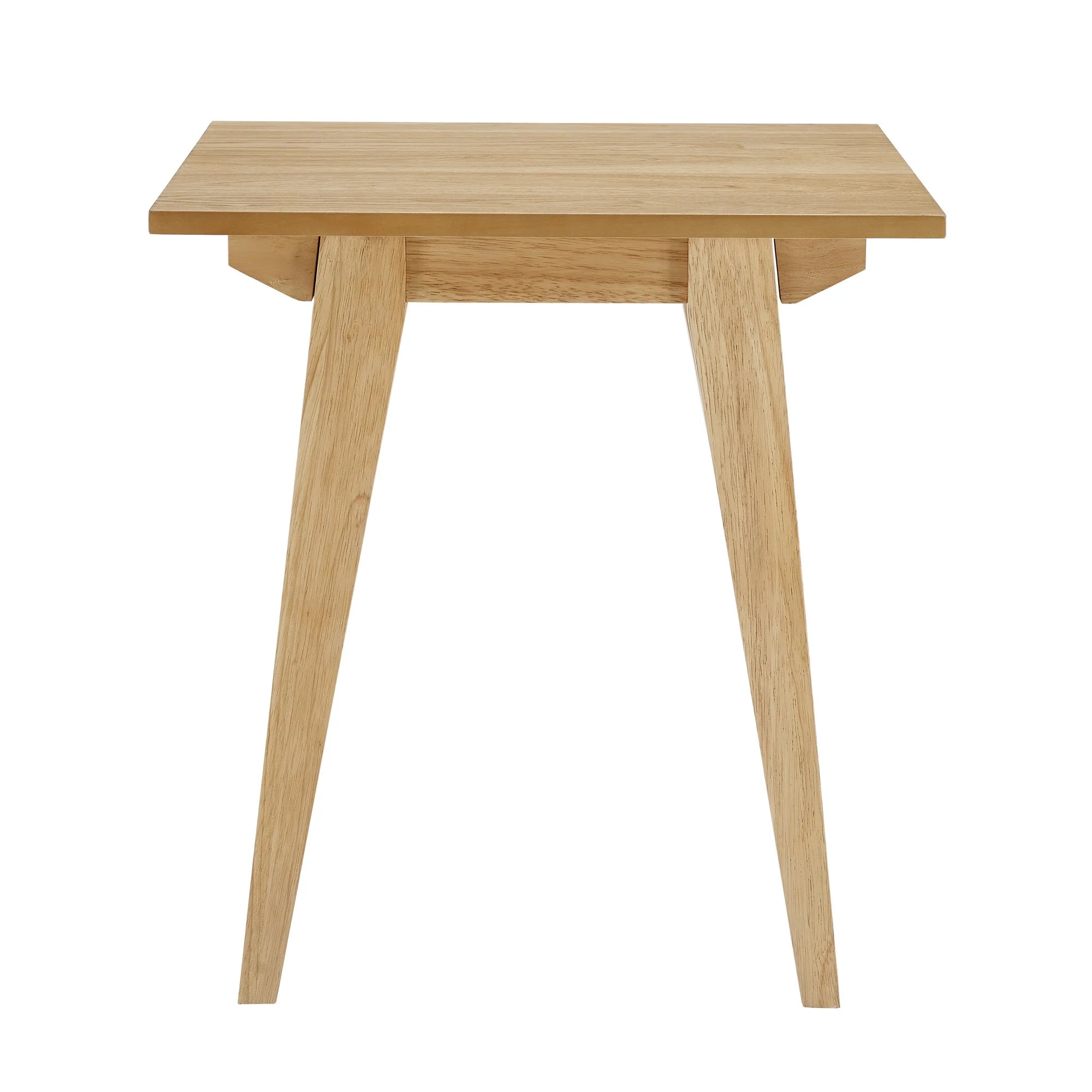 20" Japandi Tapered-Leg Side Table, English Ash