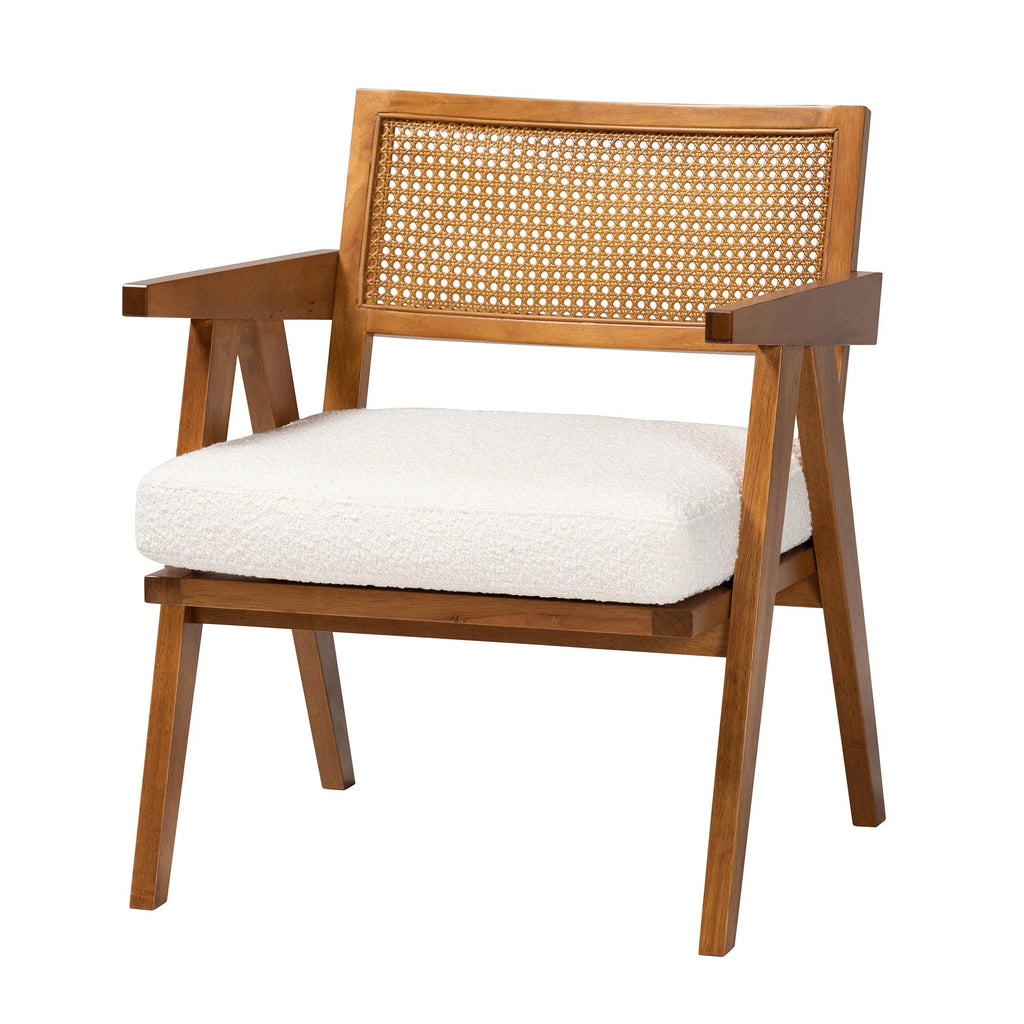Jetsam Japandi Arm Chair, One Size, Walnut Brown