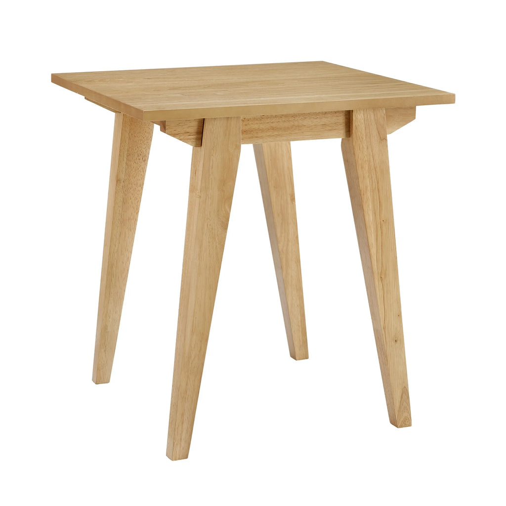 20" Japandi Tapered-Leg Side Table, English Ash