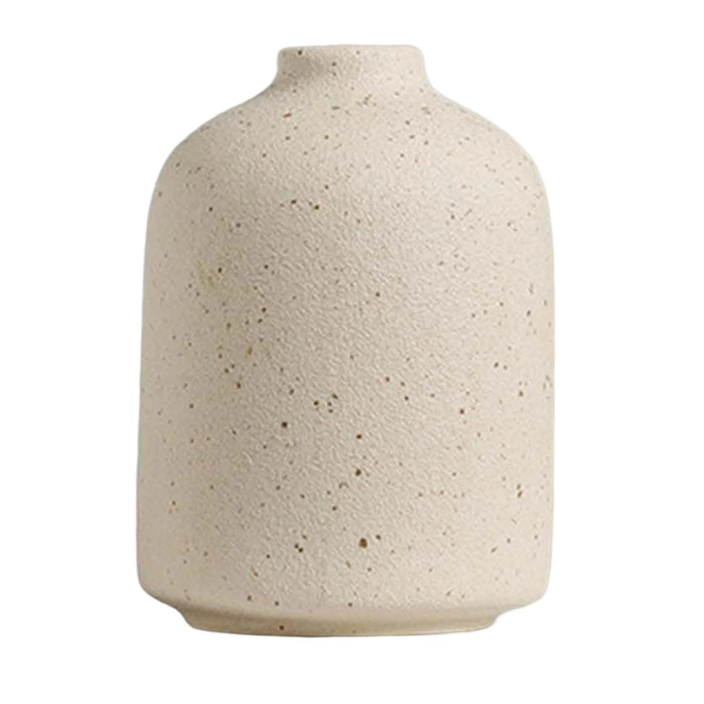 0.04 Inches Housewarming Gift Nordic Flower Vases Beige Ceramic Mantel Home Decor