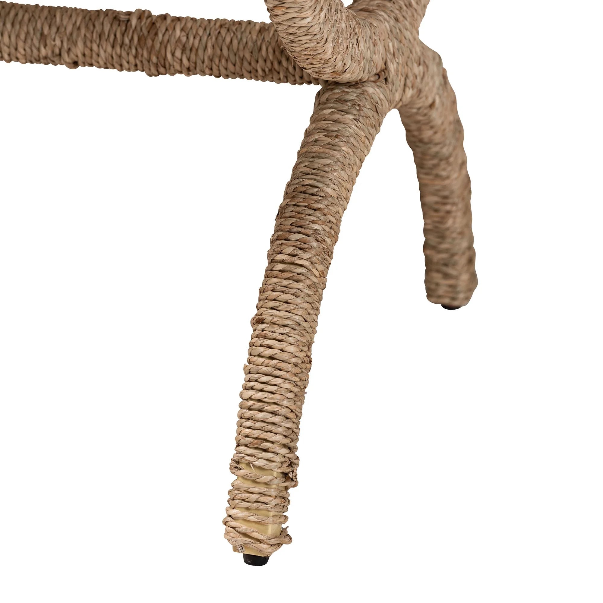 Maliyah Japandi Ottoman, Natural Brown